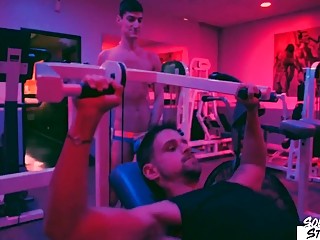 Boys release a little steam my fucking in the gym locker room